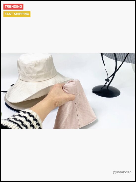 Wide Brim Foldable Beach Hat UPF50+ Sun Protection Bucket Hat main image 4